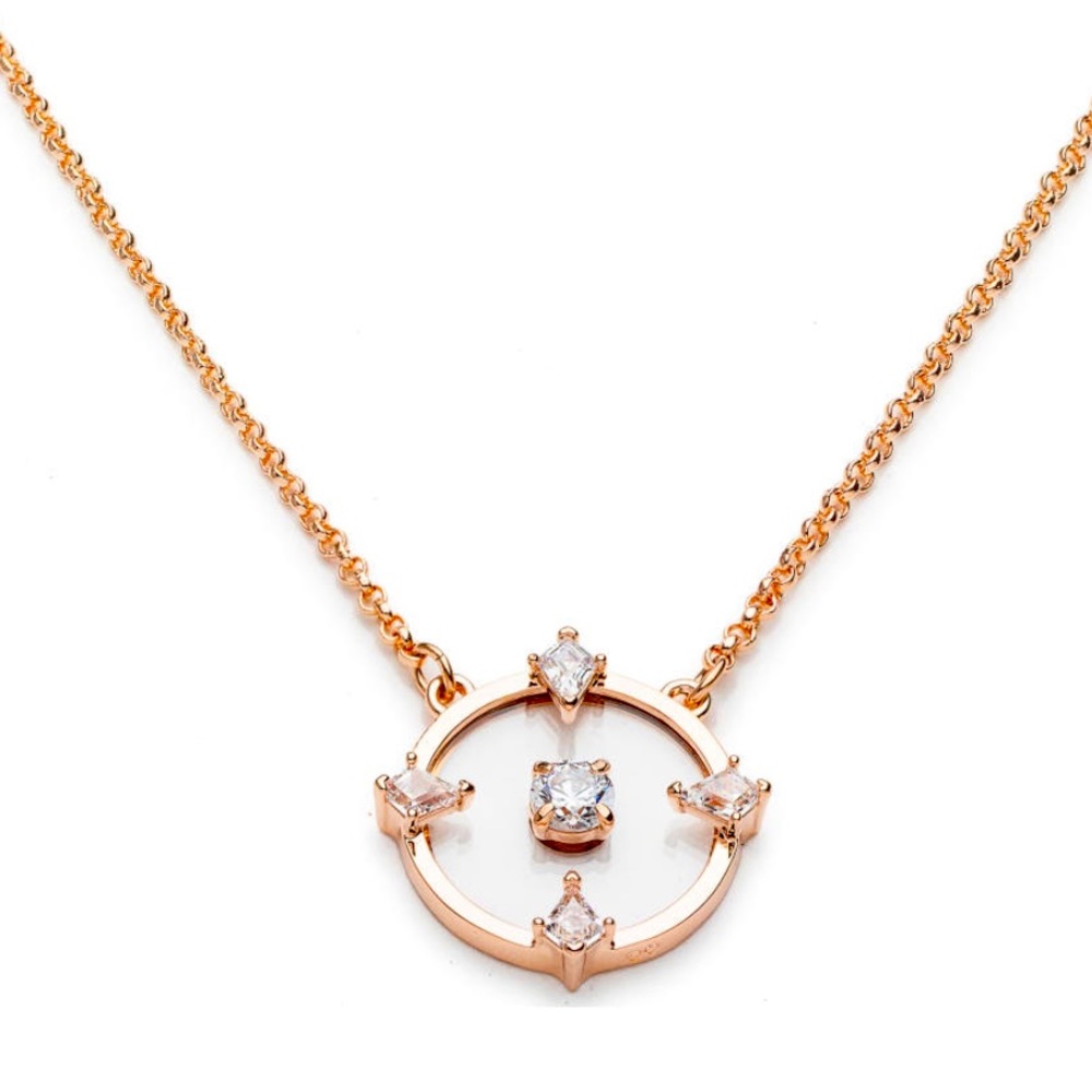 New Swarovski North Rose-gold tone plated necklace - Picture 4 of 9